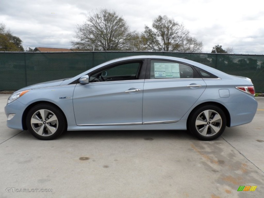 Blue Sky Metallic 2012 Hyundai Sonata Hybrid Exterior Photo #60211747