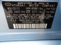 Y2U: Blue Sky Metallic 2012 Hyundai Sonata Hybrid Color Code