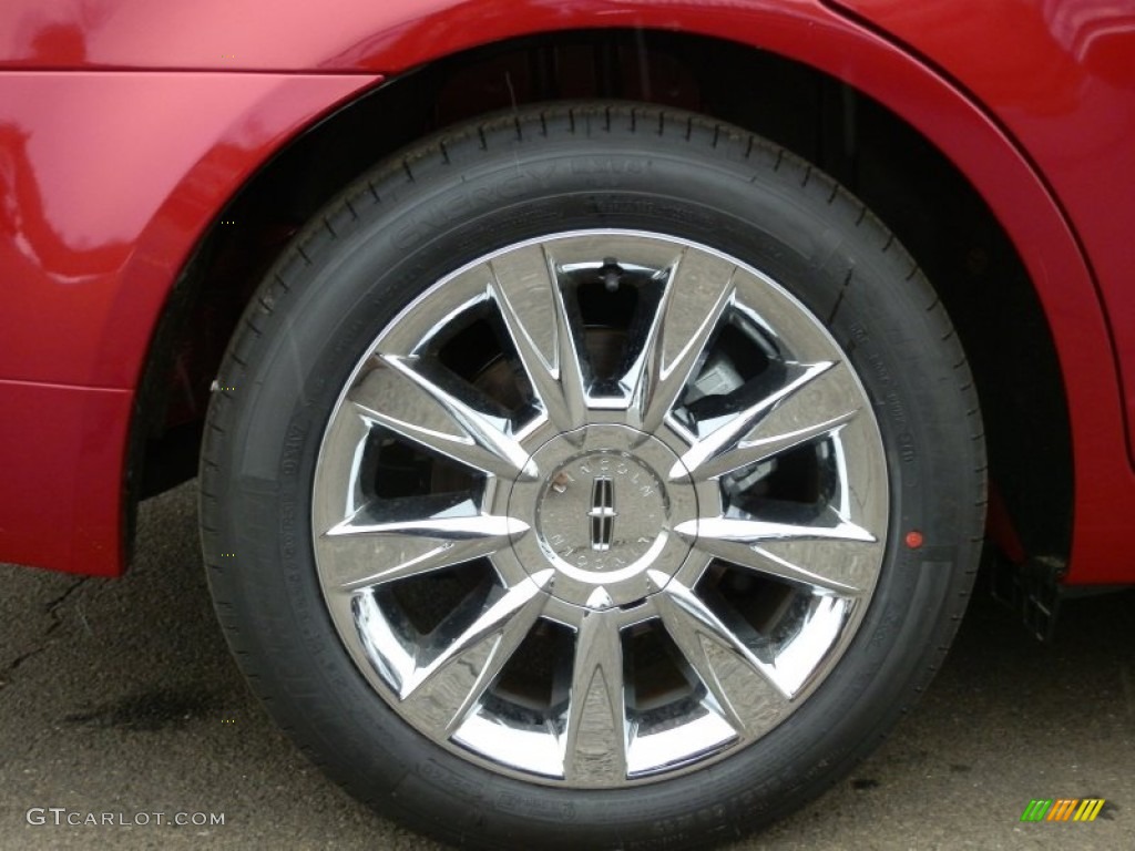 2012 MKZ AWD - Red Candy Metallic / Light Camel photo #18