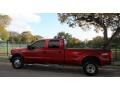 2001 Toreador Red Metallic Ford F350 Super Duty Lariat Crew Cab 4x4 Dually  photo #2