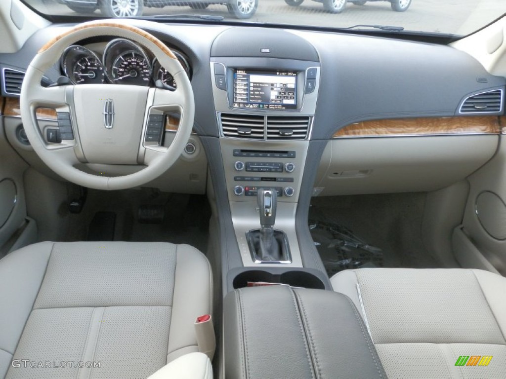 2012 Lincoln MKT EcoBoost AWD Light Stone Dashboard Photo #60214066