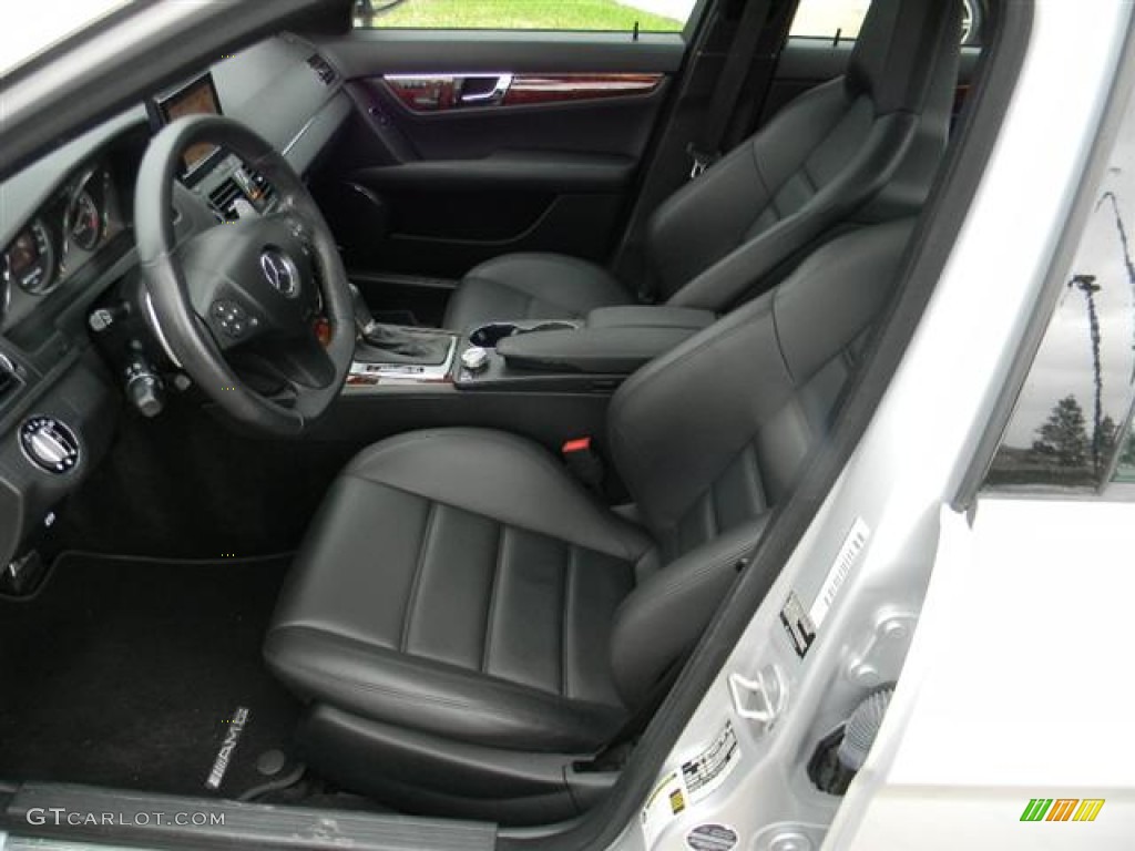 Black AMG Premium Leather Interior 2009 Mercedes-Benz C 63 AMG Photo #60214738