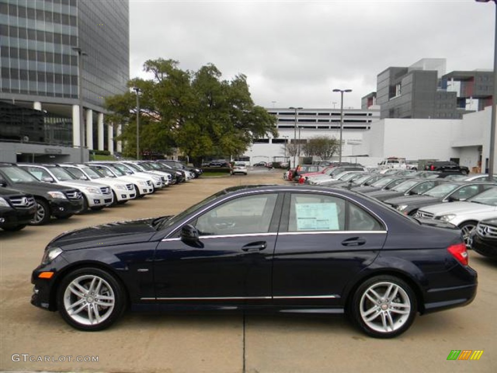 Lunar Blue Metallic 2012 Mercedes-Benz C 250 Sport Exterior Photo #60215182