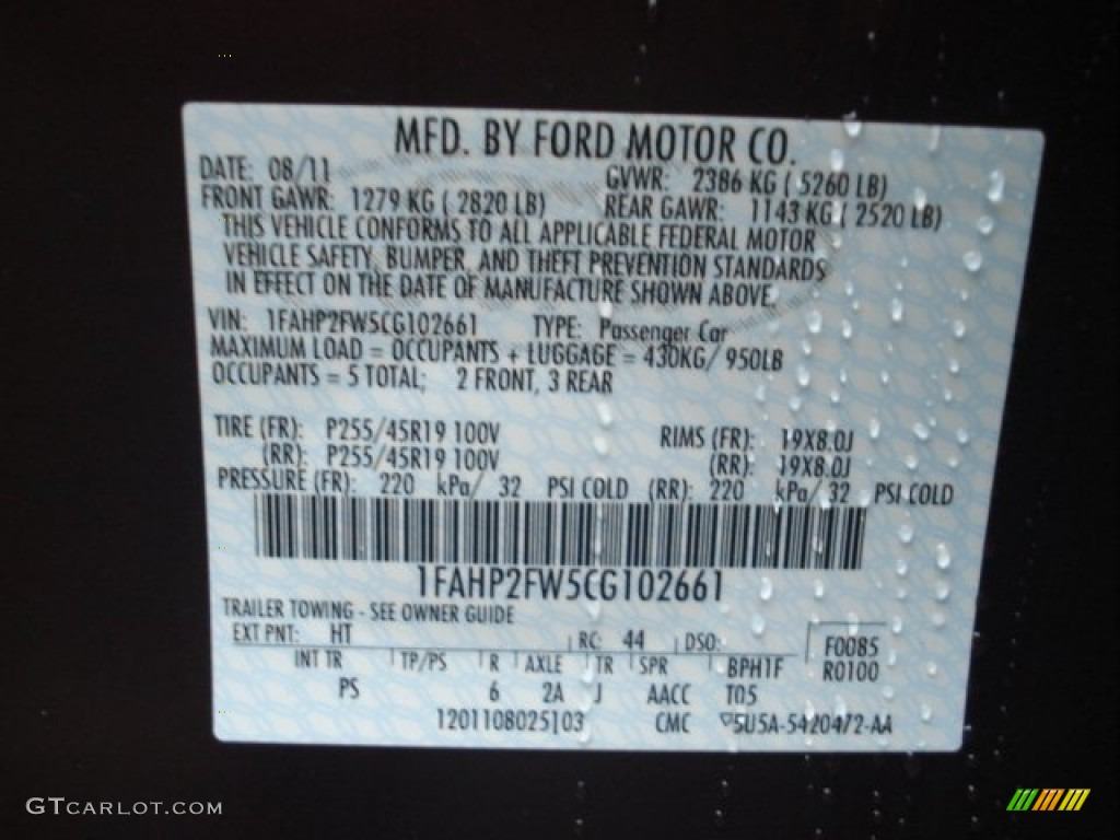 2012 Ford Taurus Limited HT Photo #60215653