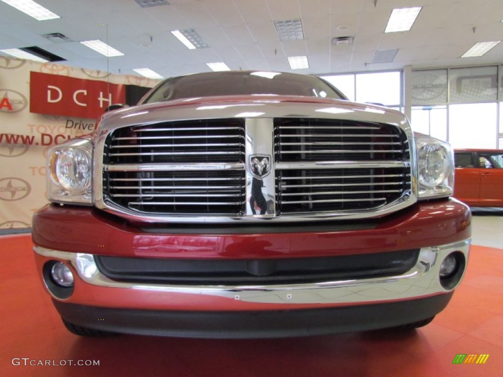 2007 Ram 1500 SLT Quad Cab 4x4 - Inferno Red Crystal Pearl / Medium Slate Gray photo #2