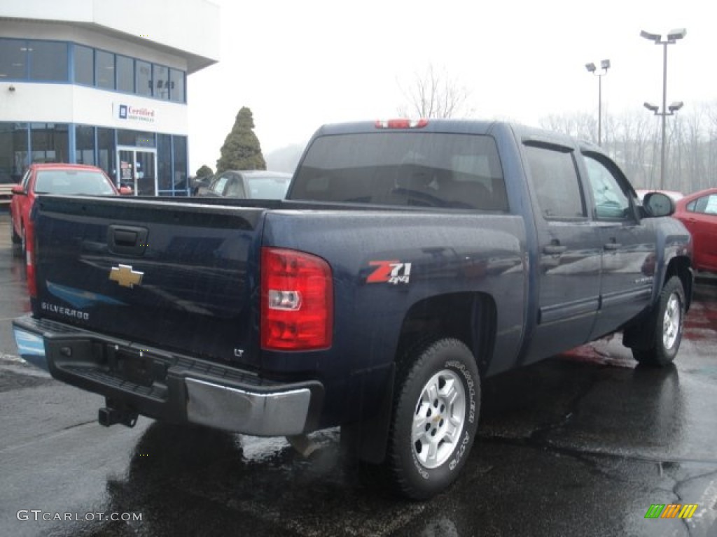 2009 Silverado 1500 LT Crew Cab 4x4 - Imperial Blue Metallic / Ebony photo #7