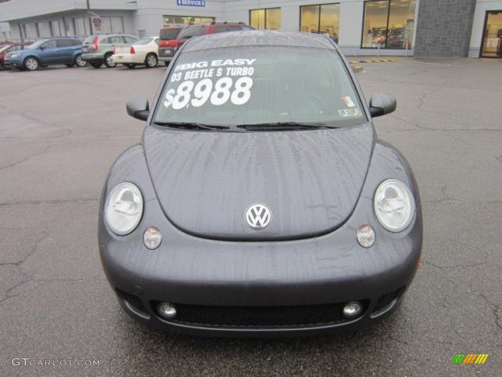 2003 New Beetle Turbo S Coupe - Platinum Grey Metallic / Black/Grey photo #2