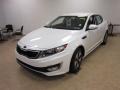 2011 Snow White Pearl Kia Optima Hybrid  photo #3