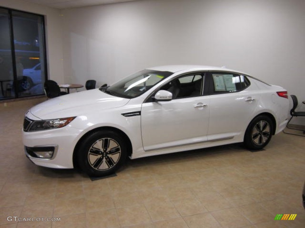 Snow White Pearl 2011 Kia Optima Hybrid Exterior Photo #60218437