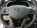 Beige 2011 Kia Optima Hybrid Steering Wheel