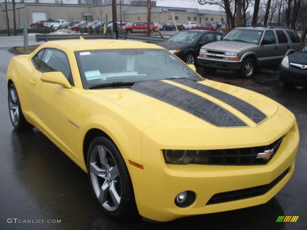 2012 Camaro LT/RS Coupe - Rally Yellow / Black photo #2