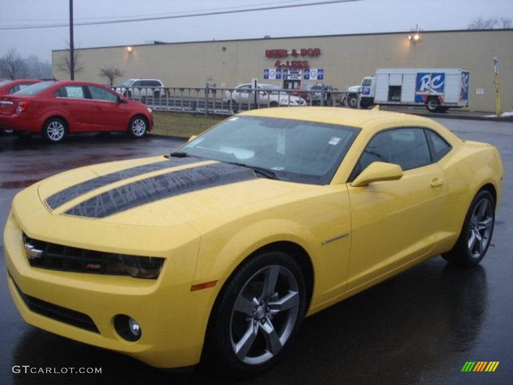 2012 Camaro LT/RS Coupe - Rally Yellow / Black photo #4