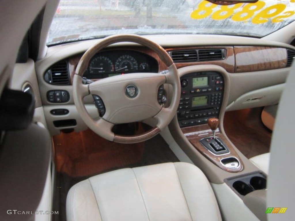 2003 Jaguar S-Type 3.0 Ivory Dashboard Photo #60220063