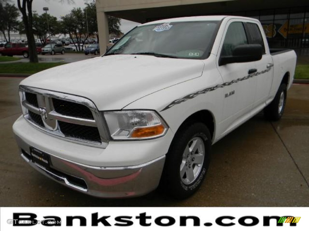 2009 Ram 1500 SLT Quad Cab - Stone White / Dark Slate/Medium Graystone photo #1