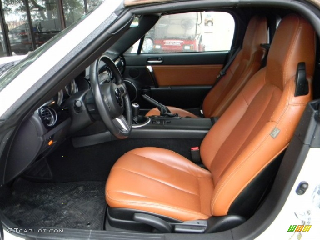 Saddle Brown Interior 2008 Mazda MX-5 Miata Grand Touring Roadster Photo #60221641