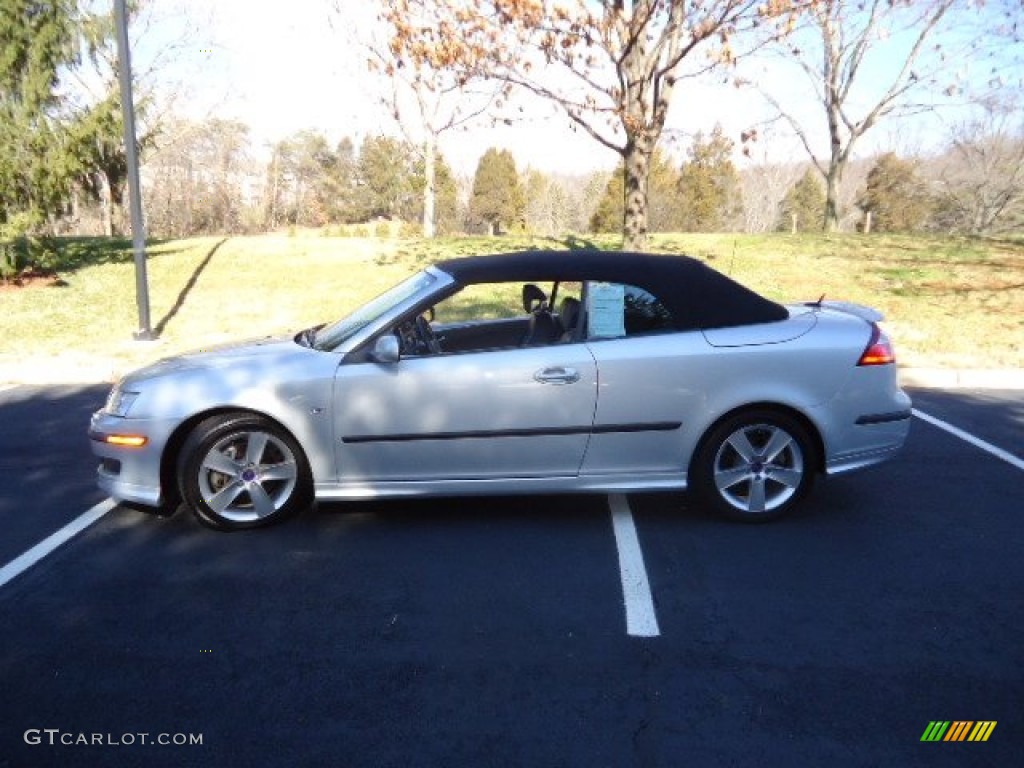 Silver Metallic 2007 Saab 9-3 Aero Convertible Exterior Photo #60222523