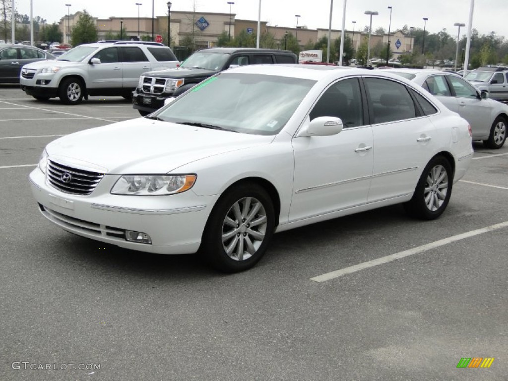 2010 Azera Limited - Porcelain White Pearl / Beige photo #1