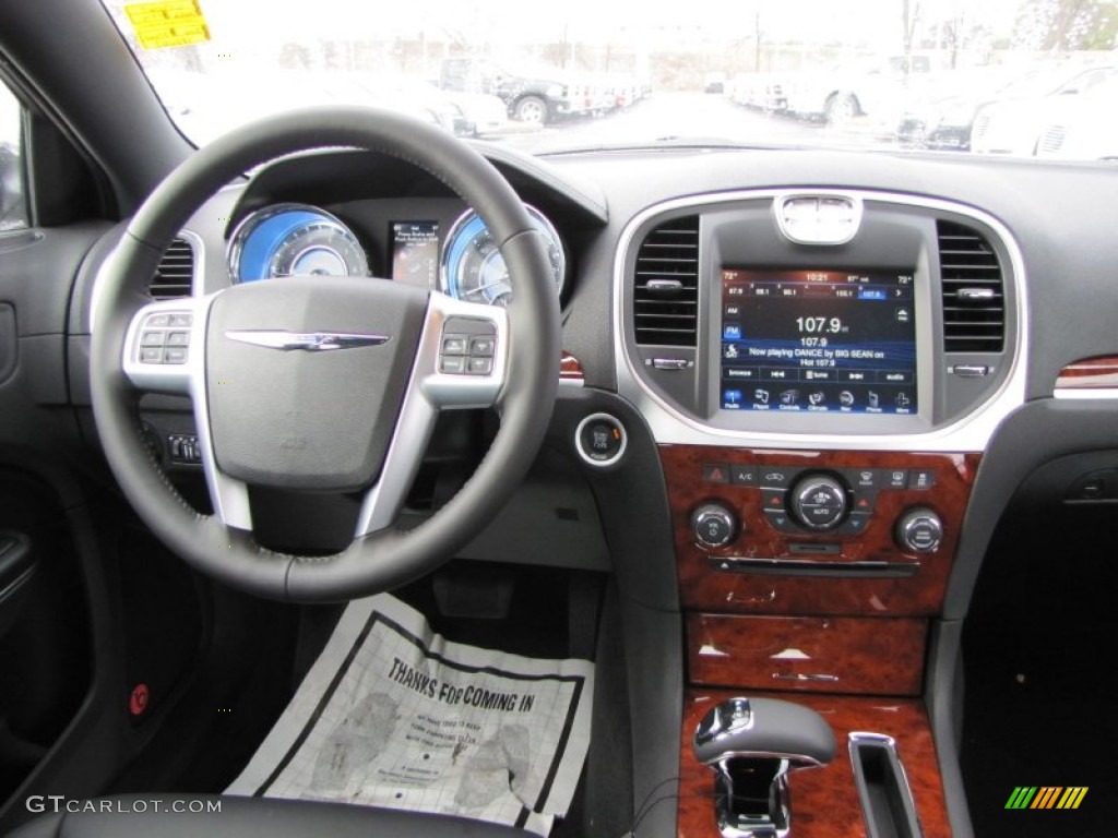 2012 Chrysler 300 Limited Black/Light Frost Beige Dashboard Photo #60223834