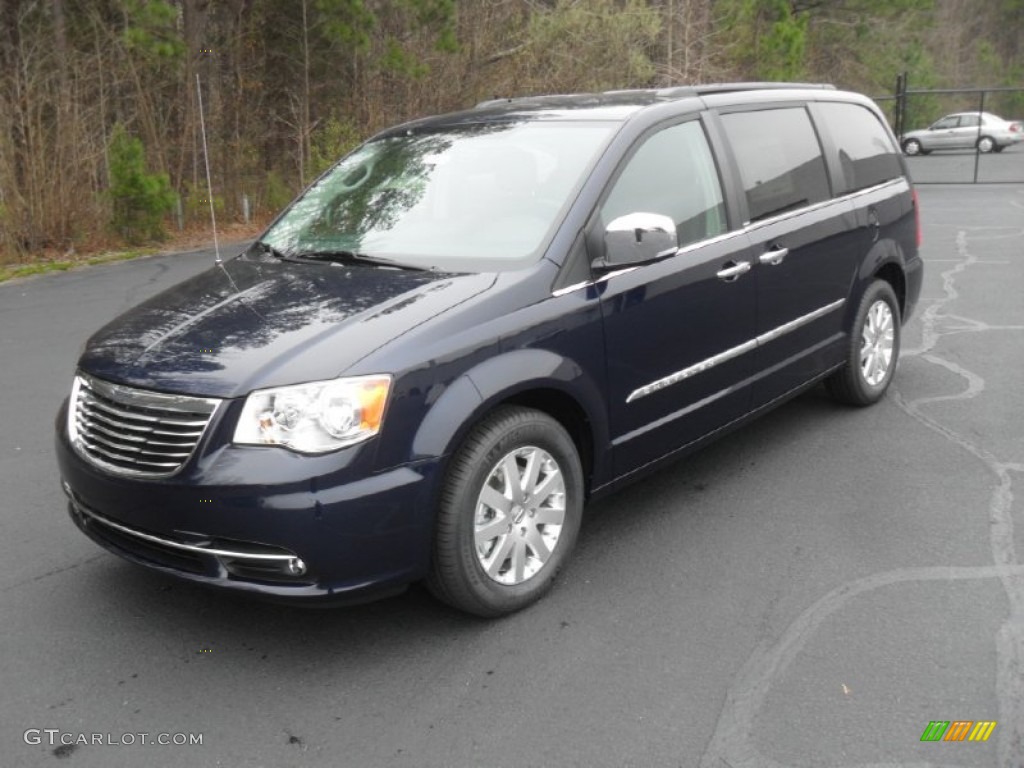 2012 Town & Country Touring - L - True Blue Pearl / Black/Light Graystone photo #1