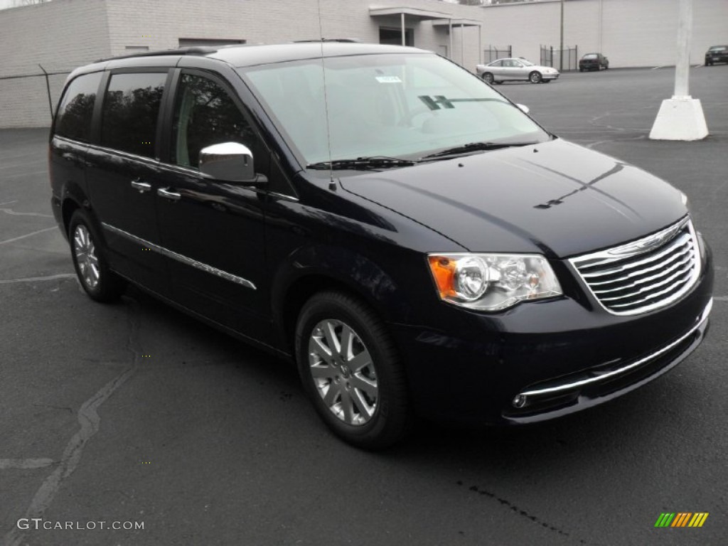 2012 Town & Country Touring - L - True Blue Pearl / Black/Light Graystone photo #6