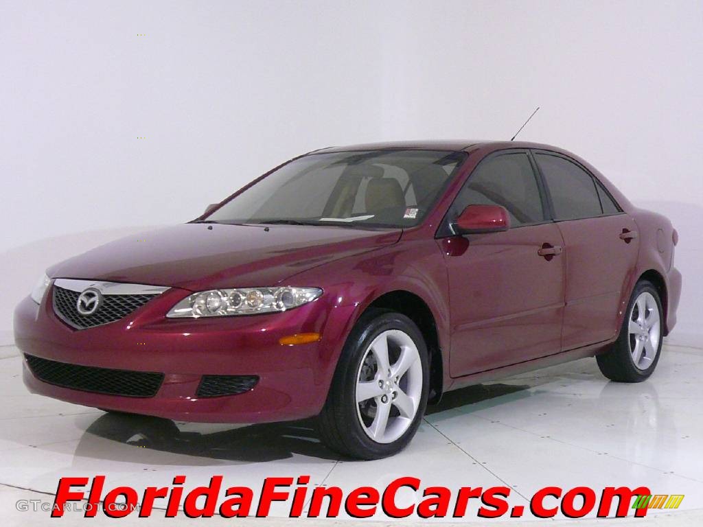 2005 MAZDA6 i Sedan - Redfire Metallic / Beige photo #1