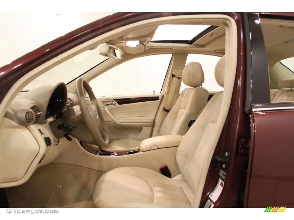 2006 C 280 4Matic Luxury - Barolo Red Metallic / Stone photo #11