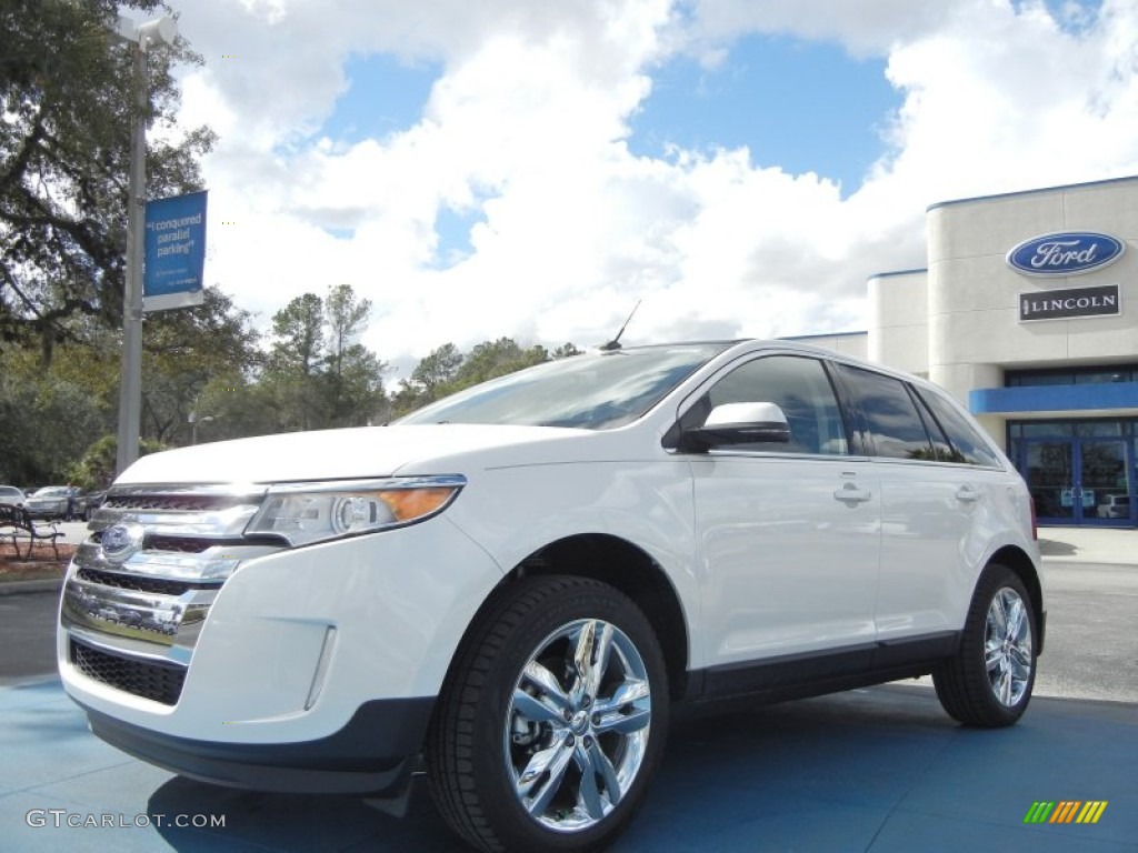 2012 Edge Limited - White Platinum Metallic Tri-Coat / Charcoal Black photo #1