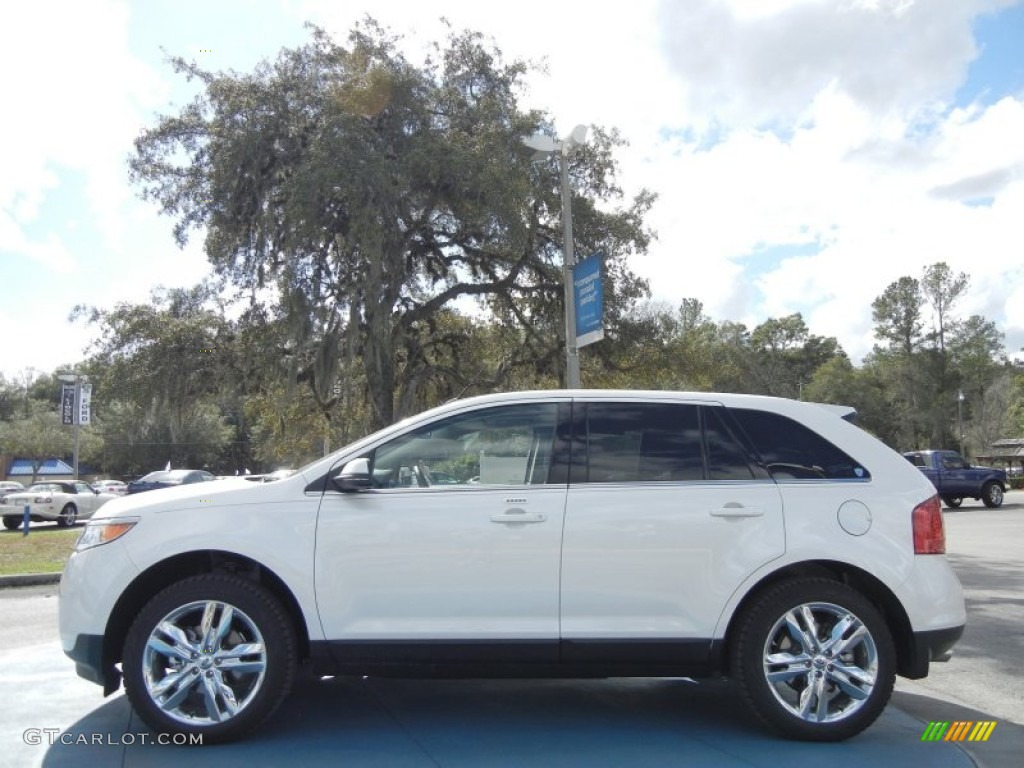 2012 Edge Limited - White Platinum Metallic Tri-Coat / Charcoal Black photo #2