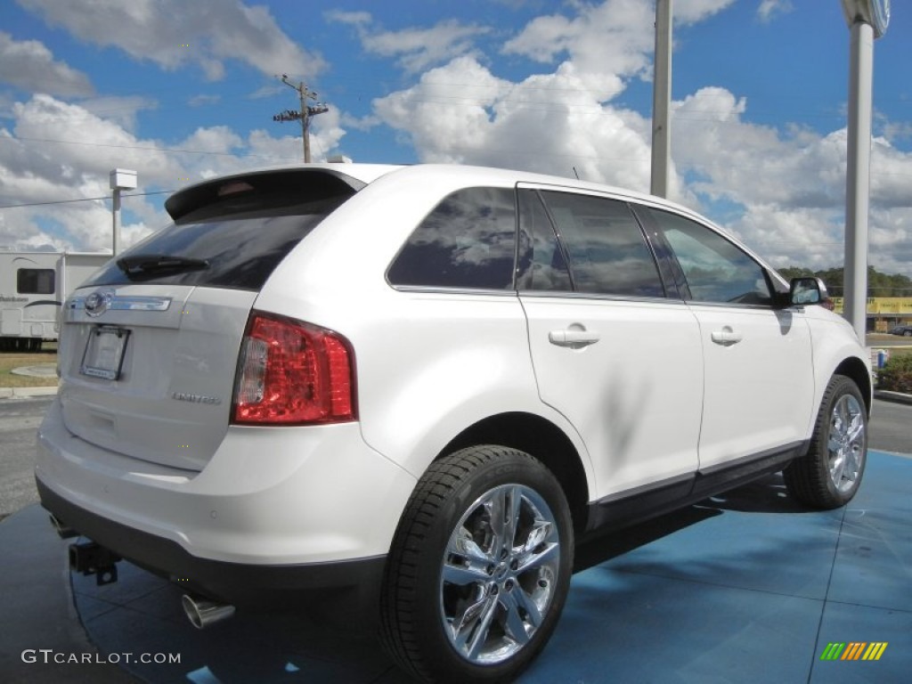 2012 Edge Limited - White Platinum Metallic Tri-Coat / Charcoal Black photo #3