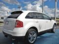 2012 White Platinum Metallic Tri-Coat Ford Edge Limited  photo #3