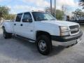 2004 Summit White Chevrolet Silverado 3500HD LT Crew Cab 4x4 Dually  photo #3