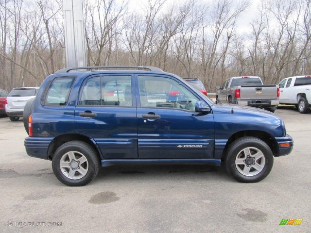 Indigo Blue Metallic 2003 Chevrolet Tracker LT 4WD Hard Top Exterior Photo #60229186