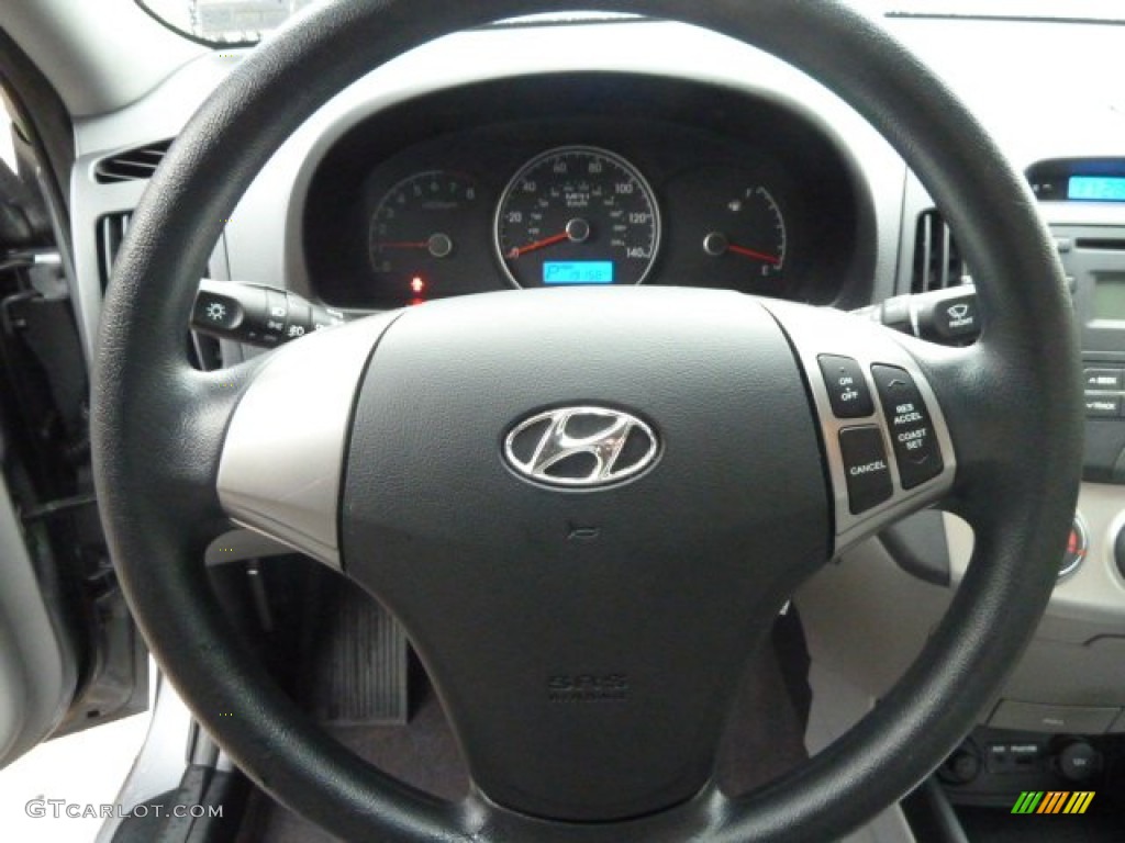 2010 Hyundai Elantra GLS Gray Steering Wheel Photo #60229867