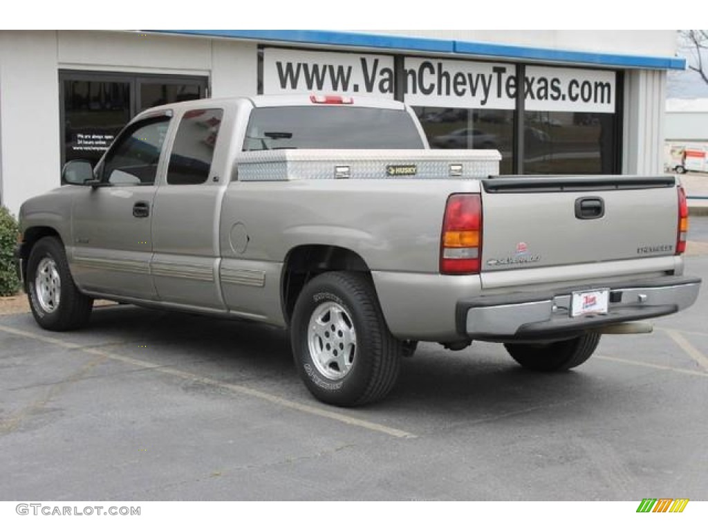 2000 Silverado 1500 LS Extended Cab - Light Pewter Metallic / Medium Gray photo #5