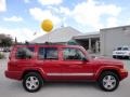 2010 Inferno Red Crystal Pearl Jeep Commander Sport  photo #11