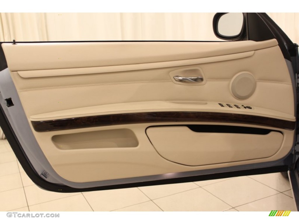 2010 BMW 3 Series 328i Convertible Cream Beige Door Panel Photo #60238261