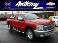 2012 Victory Red Chevrolet Silverado 1500 LT Extended Cab 4x4  photo #1