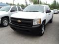 2011 Summit White Chevrolet Silverado 1500 Extended Cab 4x4  photo #1