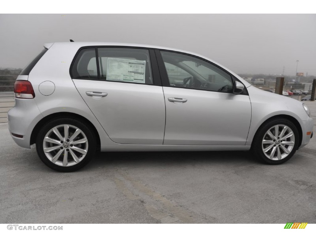 Reflex Silver Metallic 2012 Volkswagen Golf 4 Door TDI Exterior Photo #60242044