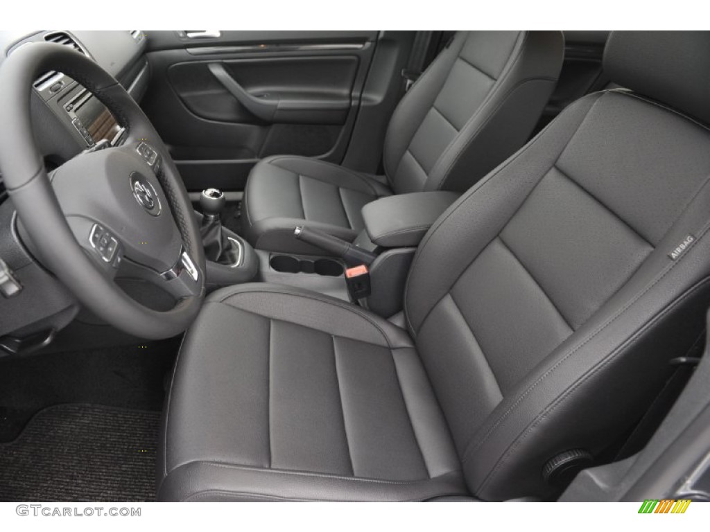 Titan Black Interior 2012 Volkswagen Jetta TDI SportWagen Photo #60242764