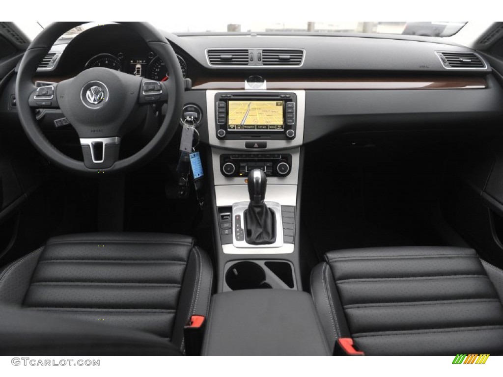 2012 Volkswagen CC Lux Plus Black Dashboard Photo #60245179