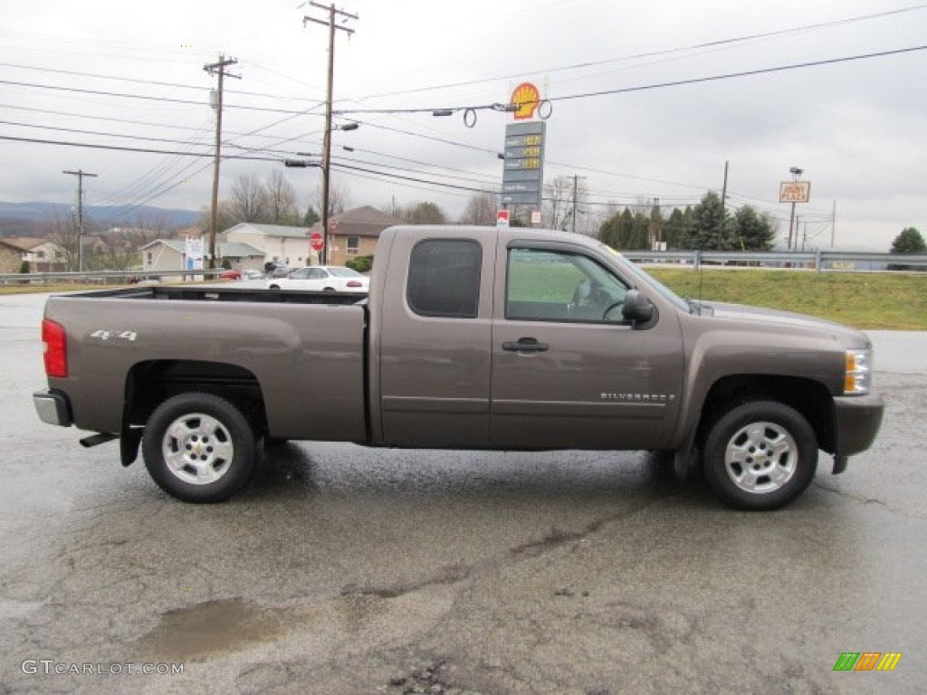 2008 Silverado 1500 LT Extended Cab 4x4 - Desert Brown Metallic / Ebony photo #10