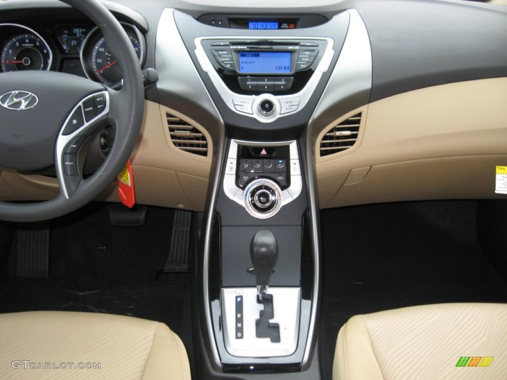 2012 Elantra GLS - Red Allure / Beige photo #23