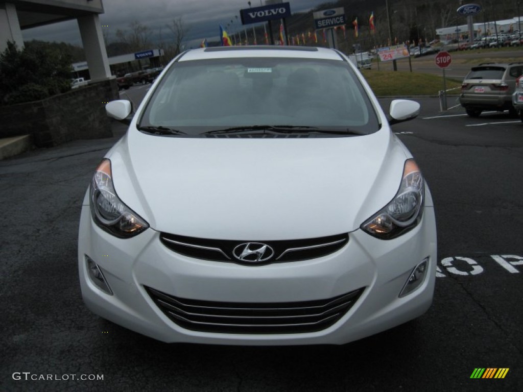 2012 Elantra Limited - Shimmering White / Black photo #3