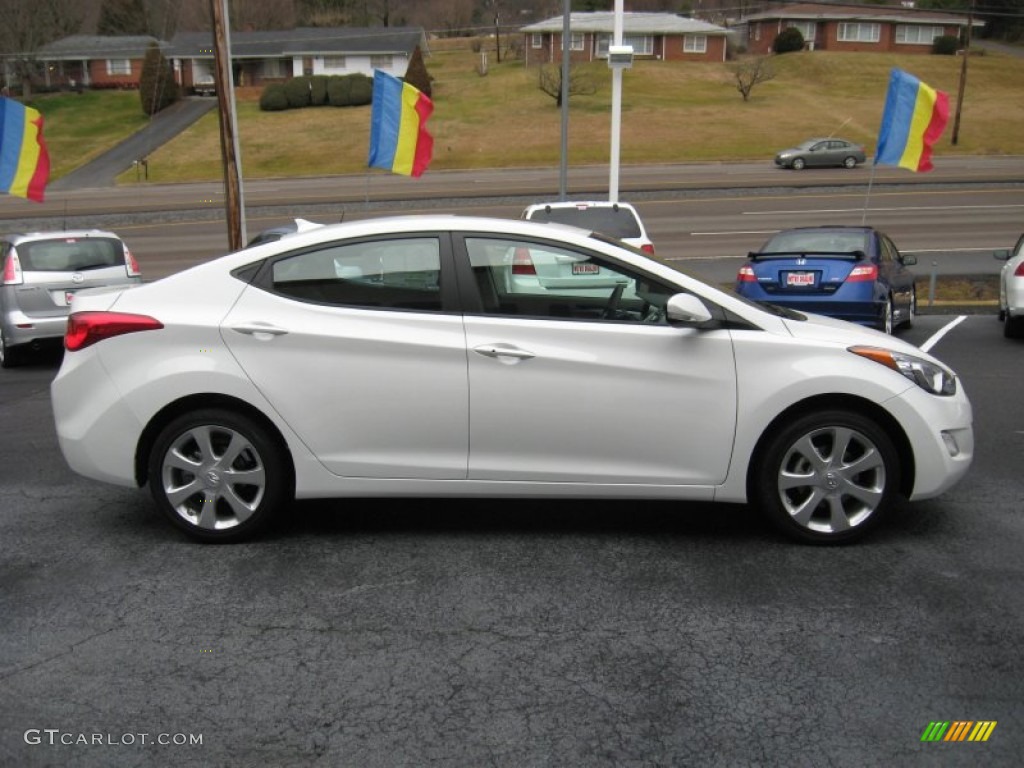 2012 Elantra Limited - Shimmering White / Black photo #5