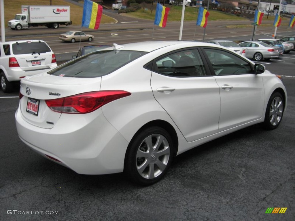 2012 Elantra Limited - Shimmering White / Black photo #6