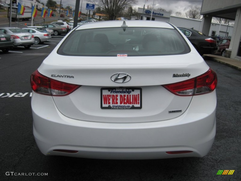 2012 Elantra Limited - Shimmering White / Black photo #7