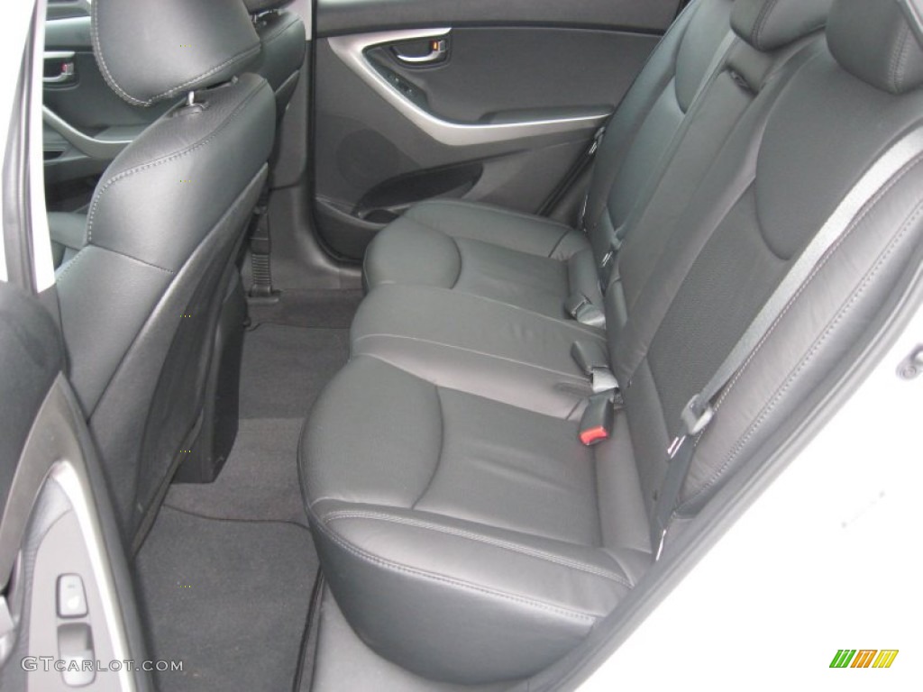 2012 Elantra Limited - Shimmering White / Black photo #15
