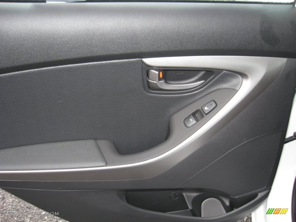 2012 Elantra Limited - Shimmering White / Black photo #17