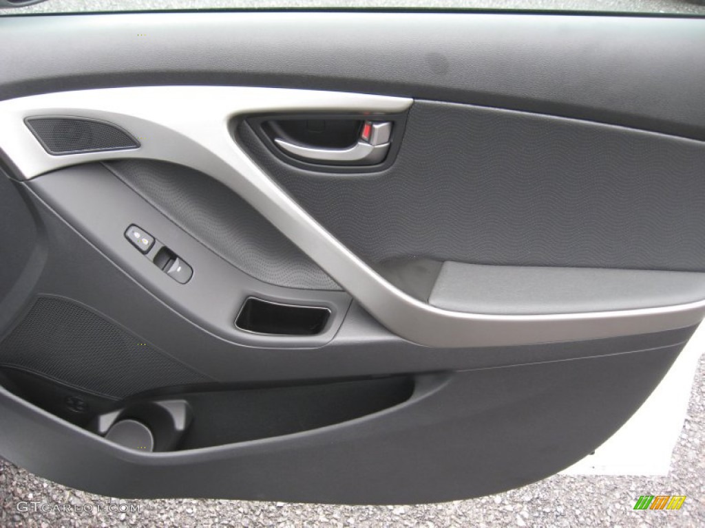 2012 Elantra Limited - Shimmering White / Black photo #20